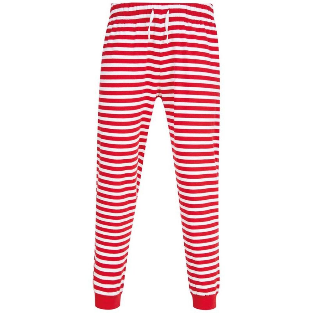 SF Unisex Adult Striped Lounge Pants / Red/White